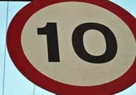 signs 14 10 Mph sign