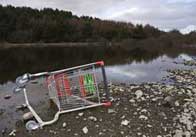 trolley Trolley in the river
