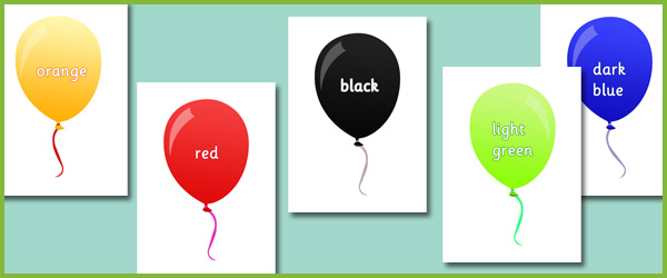 Colour balloons | Free Early Years & Primary Teaching Resources (EYFS