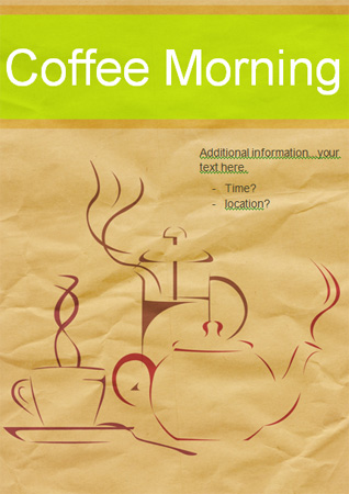 Editable Coffee Morning Poster | Free Early Years & Primary Teaching