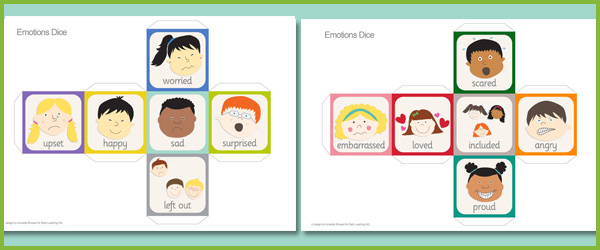 PSED Emotions Dice (EYFS, KS1) | Free Early Years & Primary Teaching
