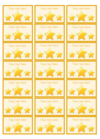 Gold Star Stickers / Badges