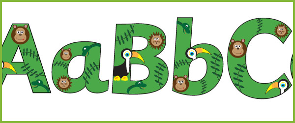 Jungle Display Letters (A-Z) | Free Early Years & Primary Teaching