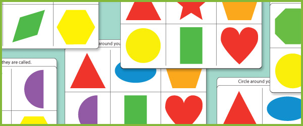 2D shape bingo