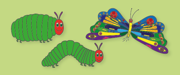 The Very Hungry Caterpillar Stick Puppets Free Early Years & Primary