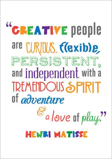Inspirational Quotation Poster: Henri Matisse | Free Early Years
