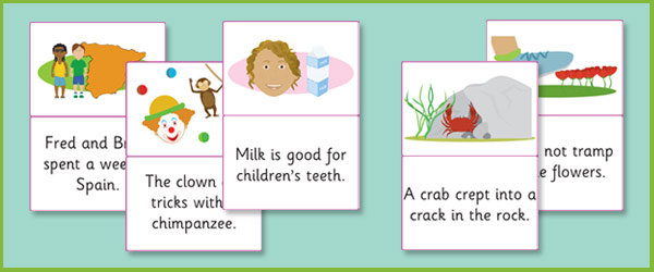 Phase 4: Picture and Caption Matching Cards | Free Early Years