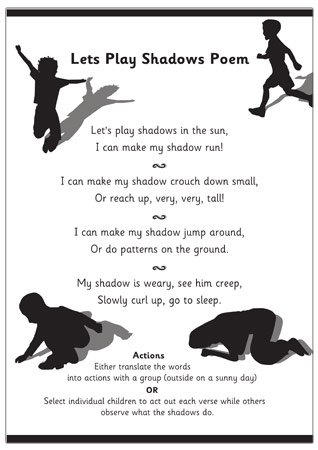 'Let's Play Shadows!' Poem | Free Early Years & Primary Teaching