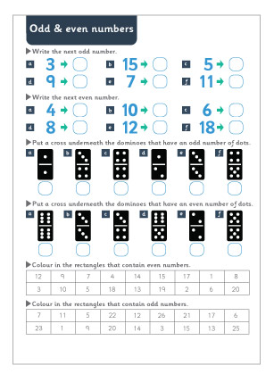 Odd and Even Numbers Maths Worksheet | Free Early Years & Primary