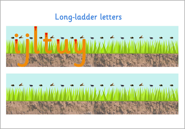 Early Learning Resources Long Ladder Letter Formation - Free Early