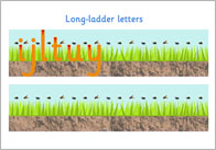 Long Ladder Letter Formation