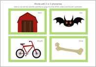 Words with 2 or 3 Phonemes