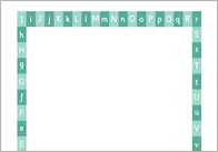 Alphabet & number border
