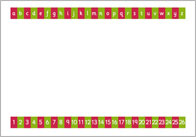 Alphabet & number writing sheet (landscape)