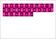 Alphabet writing sheet (portrait)