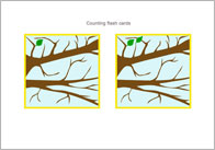 Counting Flash Cards – Leaves