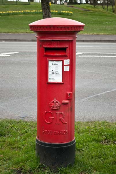 postbox label