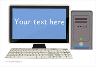 Computer Picture – Editable Text