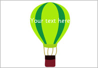 Hot Air Balloons – Editable Text