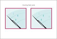Raindrops Counting Flash cards