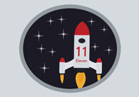 Rockets and Stars Numberline