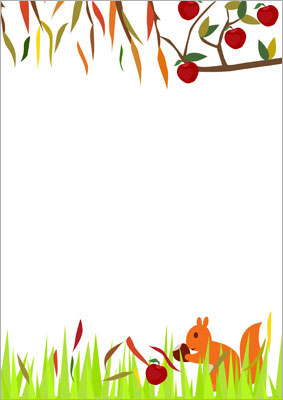 Autumn themed Notepaper