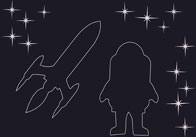 Space Themed Counting Cards