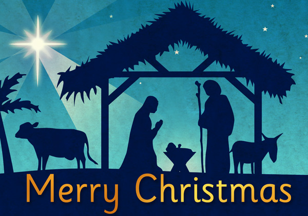 Christmas nativity poster