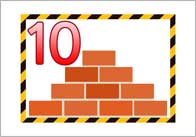 Construction Themed Number Line