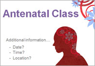 Editable Antenatal Class Poster