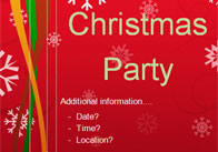 Christmas Party Editable Poster