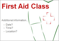 Editable First Aid Poster
