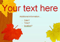 Editable Autumnal Poster