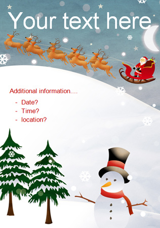 Early Learning Resources Christmas Party Editable Poster 2