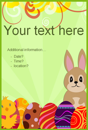 Editable Easter Poster 2  Free Early Years & Primary 