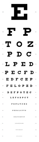 early learning resources eye test chart