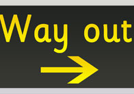 Way Out Sign