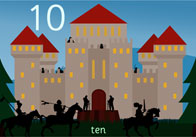 Castle Themed Number Track
