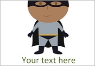 Editable Superheroes