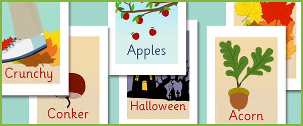 Autumn picture cards