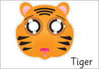 Jungle Animal Role-Play Masks