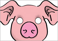 Three Little Pigs Role-Play Masks