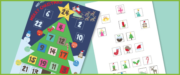 Christmas Advent Calendar  Free Early Years & Primary 