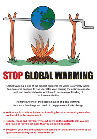 Global warming poster