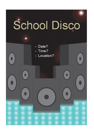 School Disco Poster