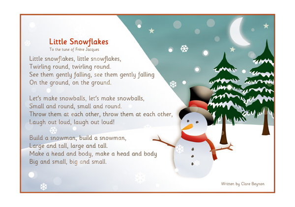 Early Learning Resources Snowflakes Song