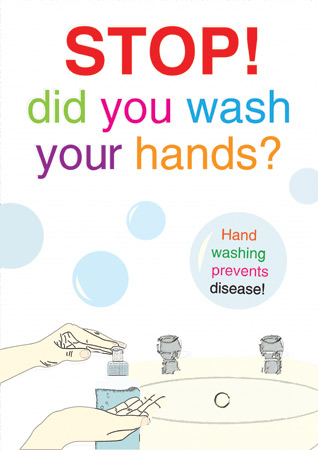 Early Learning Resources Wash your hands poster