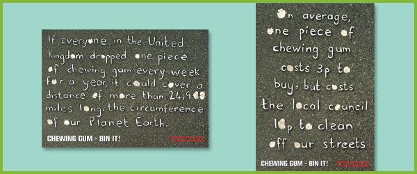 Chewing gum poster