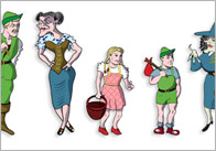 Hansel & Gretel Stick Puppets
