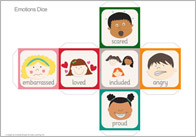 Emotions Dice (editable text)